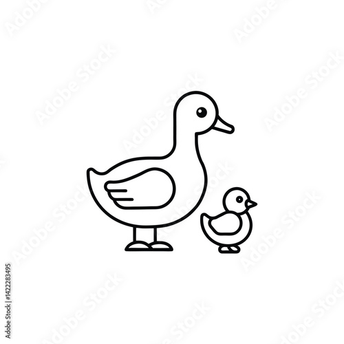 Yellow rubber duck vector illustration fun cartoon baby animal isolated on water