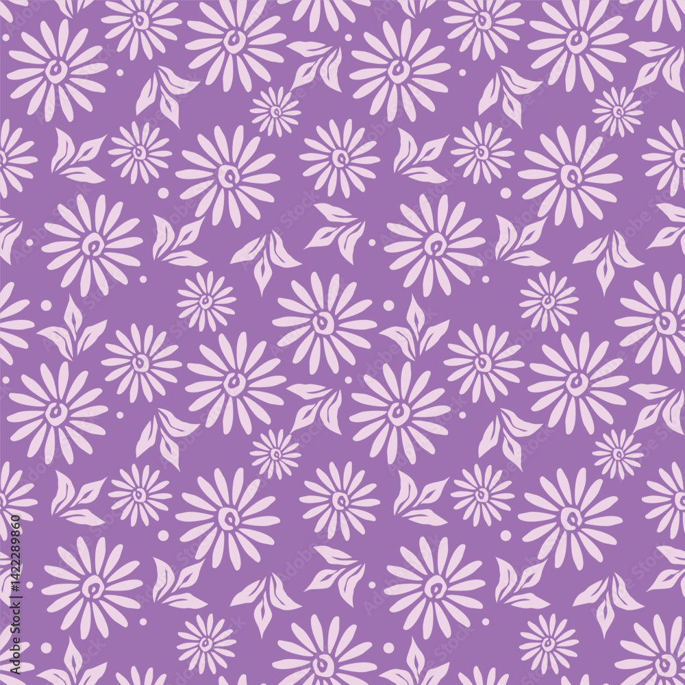 Elegant trendy vector ditsy floral seamless pattern design of beautiful abstract flowers and leaves. Foliage repeat texture background. Suitable for wallpaper, surface printing and textile Elegant trendy vector ditsy floral seamless pattern design of beautiful abstract flowers and leaves. Foliage repeat texture background. Suitable for wallpaper, surface printing and textile