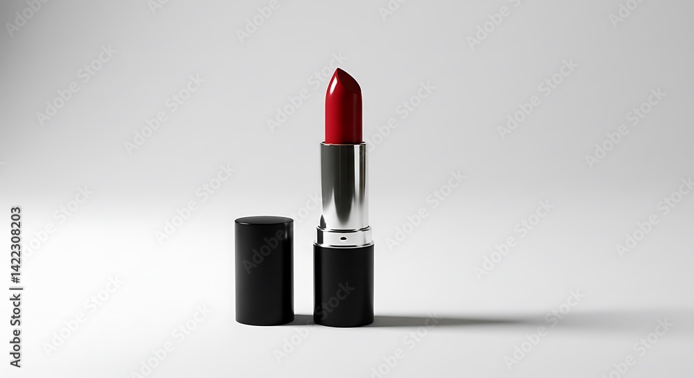 Red Lipstick on White Background Red Lipstick on White Background