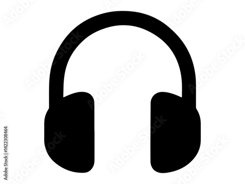 headphones icon on white background