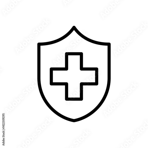 health protection icon design with trendy style