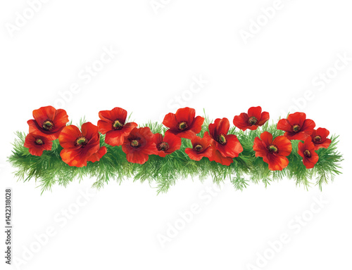 ANZAC Day Poppy Flowers