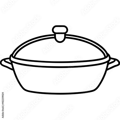 Thanksgiving Casserole Dish AI Graphic – White Background |