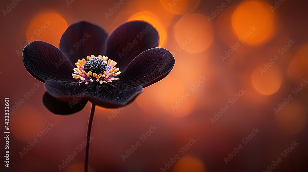 A sharp focus on a purple bloom, set against a softly blurred background