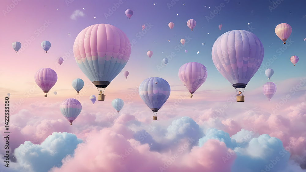 Obraz premium hot air balloons