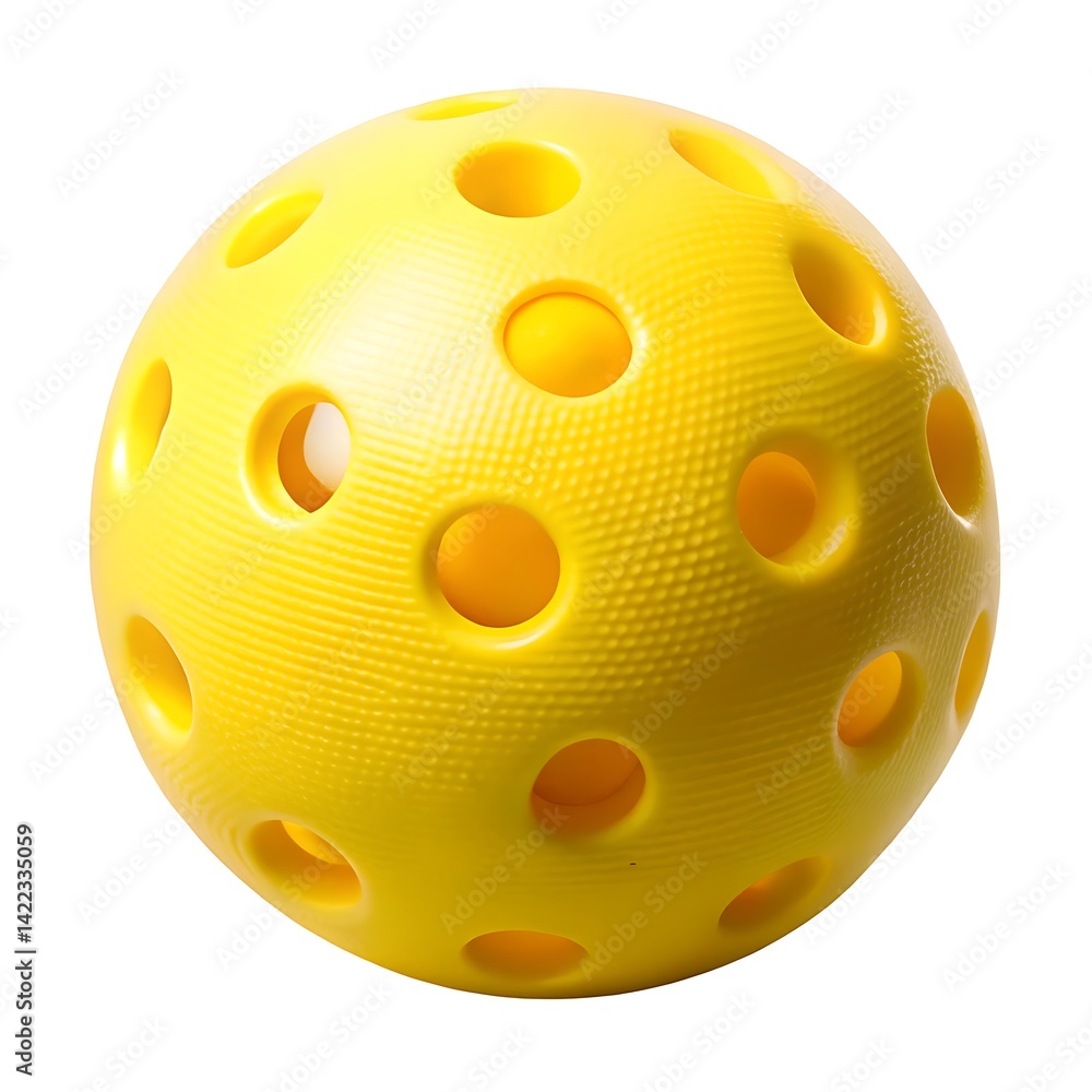 Pickleball ball isolated on white background Pickleball ball isolated on white background