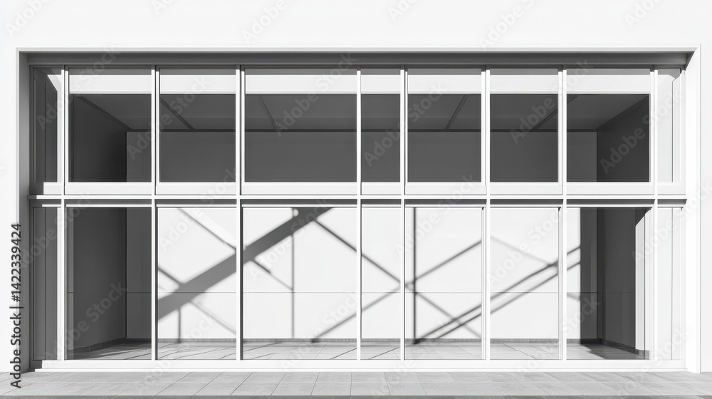 architecture of geometry at glass window - monochrome architecture of geometry at glass window - monochrome