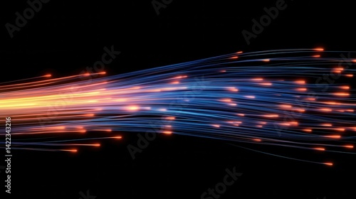 flowing speed lines technology background