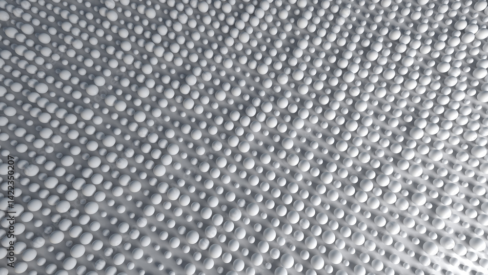 White spheres top view in perspective. Overlay background wallpaper. White spheres top view in perspective. Overlay background wallpaper.