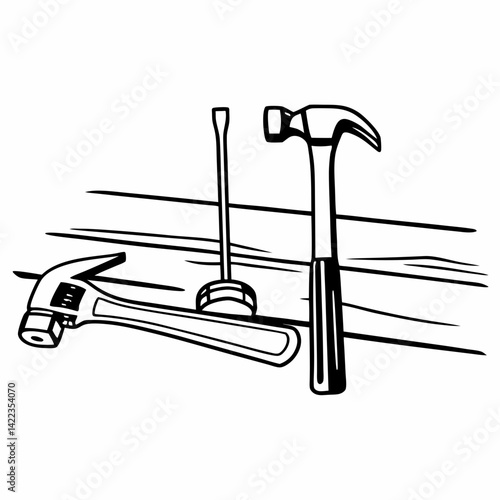 hammer and nails