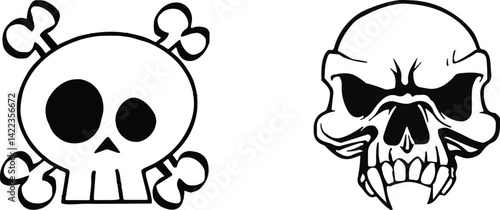 Skull Style Showdown: Cute Meets Creepy
