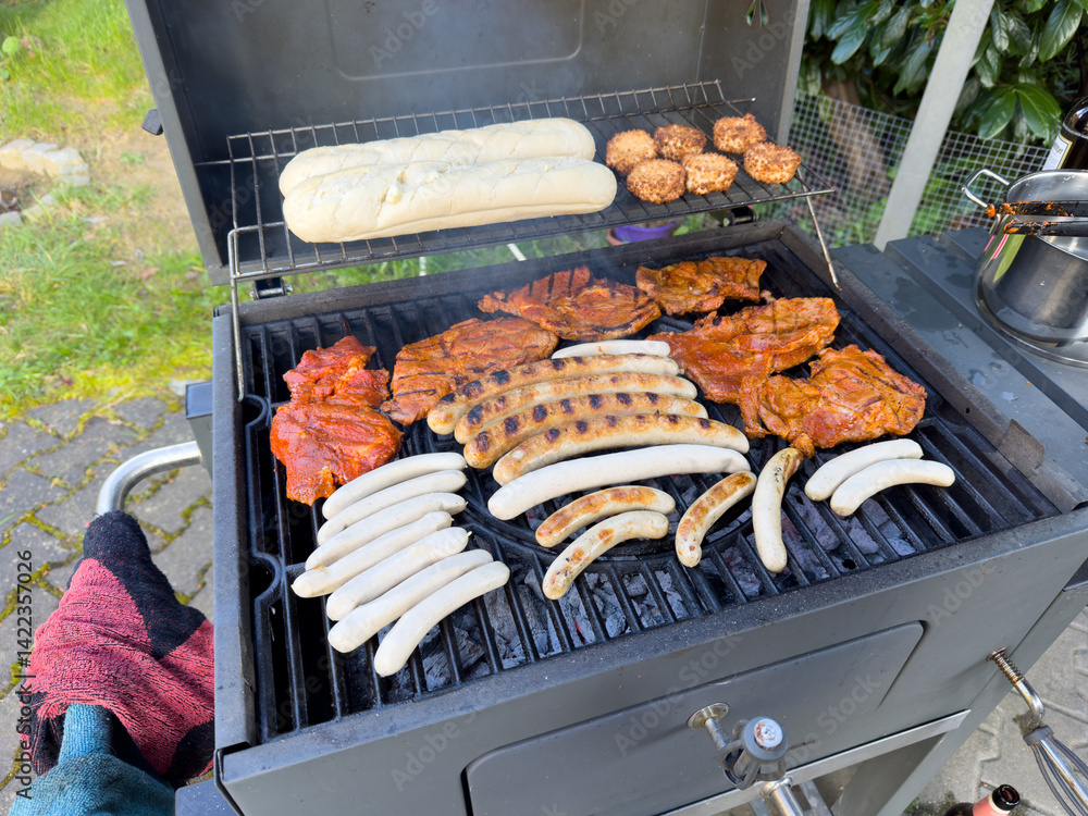 barbecue on the grill