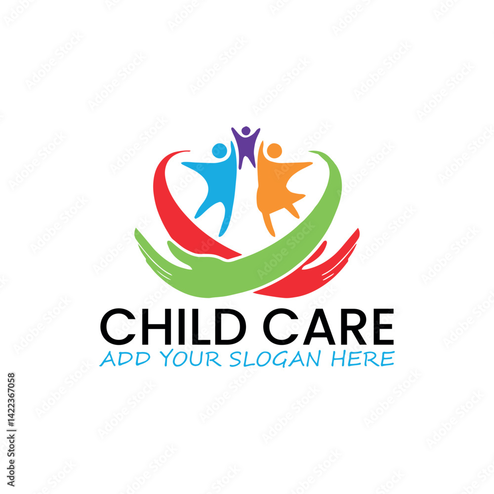 child daycare logo design vector child daycare logo design vector