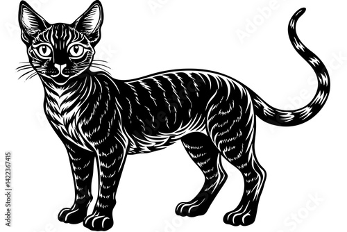 Cute Cat Cartoon Character Design Illustration vector eps format suitable for your design needs logo illustration animation etc