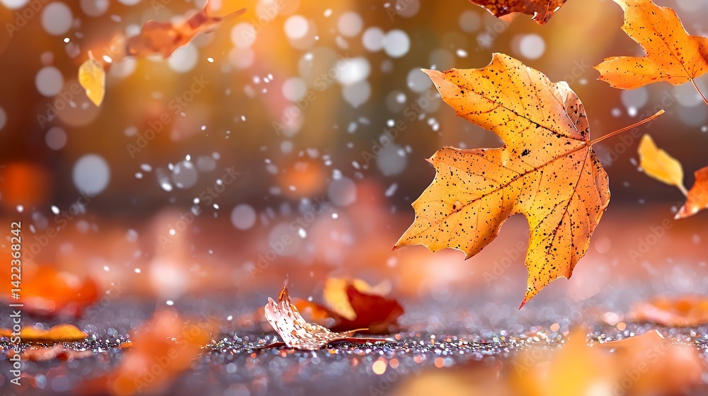 Autumn leaves in the breeze Autumn leaves in the breeze