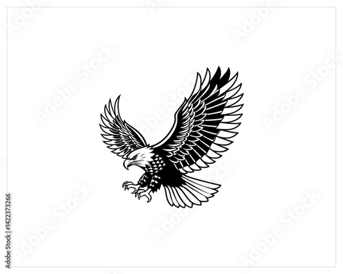 Eagle Tattoo stock, Eagle Tattoo Vector Art, Icon Free SVG Download
