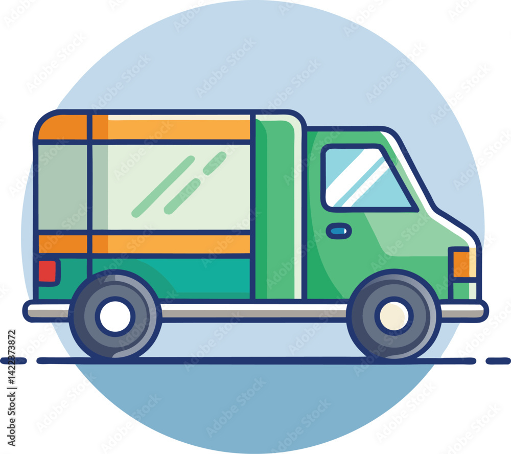 Fototapeta premium Delivery Truck