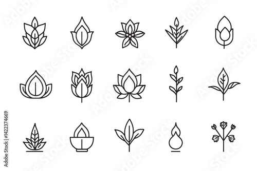 Dahi line art vector icon