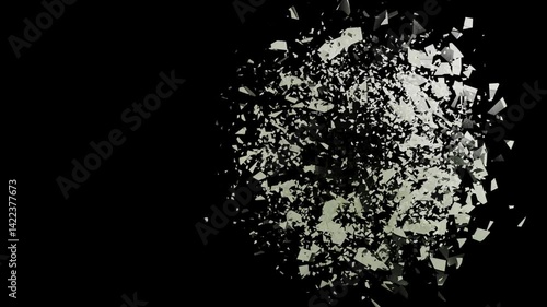 Explosion of a football with pieces and air bursting out showcasing dramatic sports mishap and intense impact.