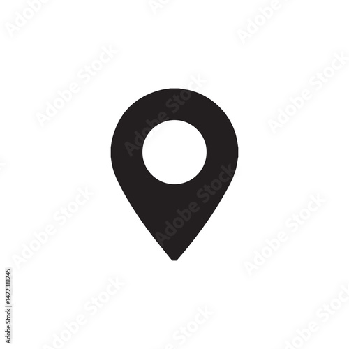 Location Identifier Sign Icon in Black and White Vector Art Location Marker Illustration Outline Art Free Download Location Identifier Sign Icon in Black and White Vector Art Location Marker Illustration Outline Art - GFXLoad