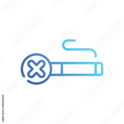 No Smoking Icon vector stock illustration