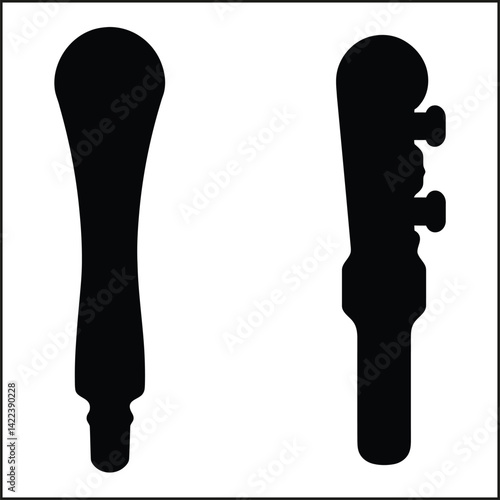 Silhouettes  of Gearshift, Car
