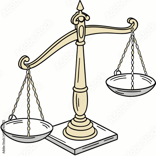 Scales Of Justice Balance Symbolizing Law Equality Fairness And Legal System