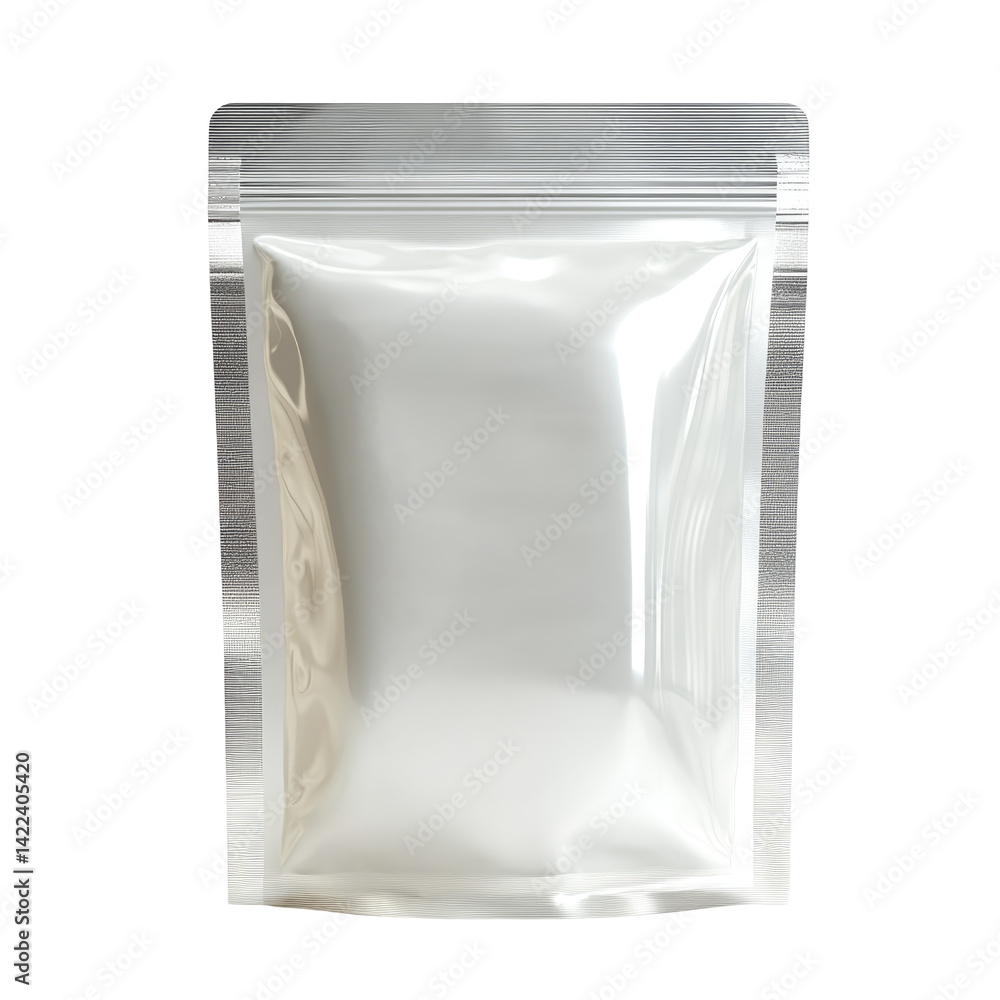 Transparent Stand Up Pouch With Visible Zip Lock And isolated on a transparent background Transparent Stand Up Pouch With Visible Zip Lock And isolated on a transparent background