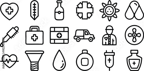 Medical Care icon set