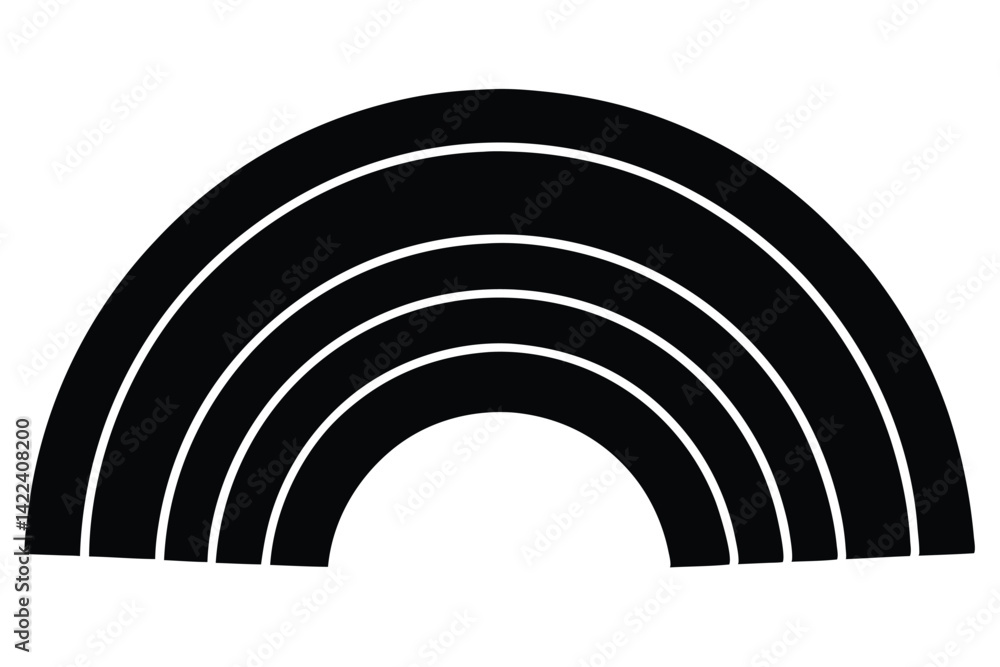 Naklejka premium Rainbows vector icon