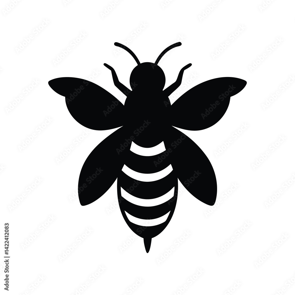 Fototapeta premium bee on white background