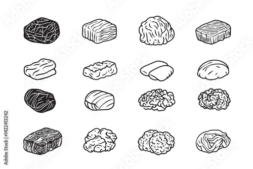 Ground Beef Icon for Food Illustrations
