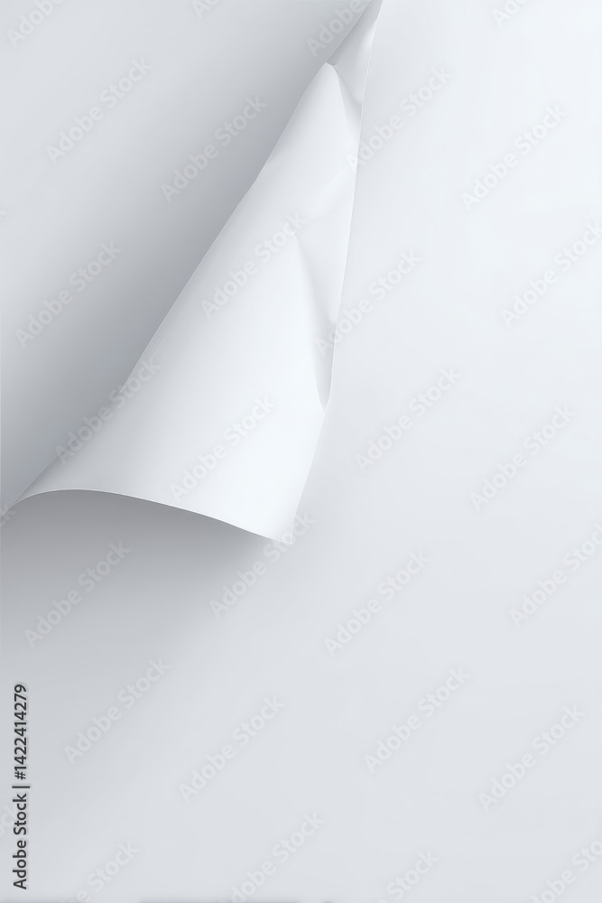 Curled Paper Corner: A Minimalist White Paper Design Curled Paper Corner: A Minimalist White Paper Design