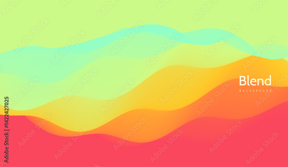 3D abstract wavy background with beautiful gradient colour transition. Dynamic wave. Vector illustration for banner, flyer, brochure, booklet, presentation or website design. 3D abstract wavy background with beautiful gradient colour transition. Dynamic wave. Vector illustration for banner, flyer, brochure, booklet, presentation or website design.