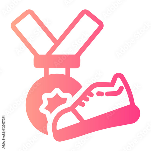 Medal  gradient icon
