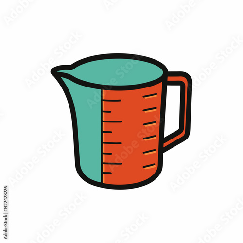 milk jug on white background