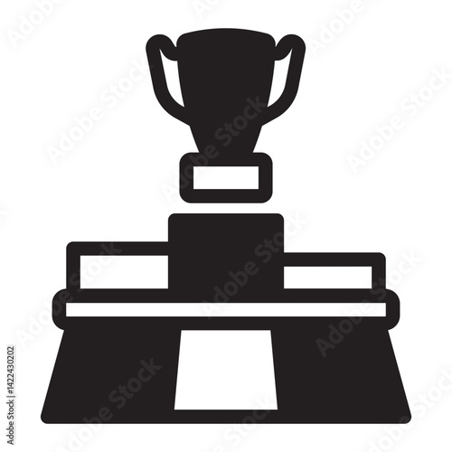 podium glyph icon