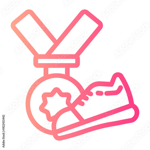 Medal  gradient icon
