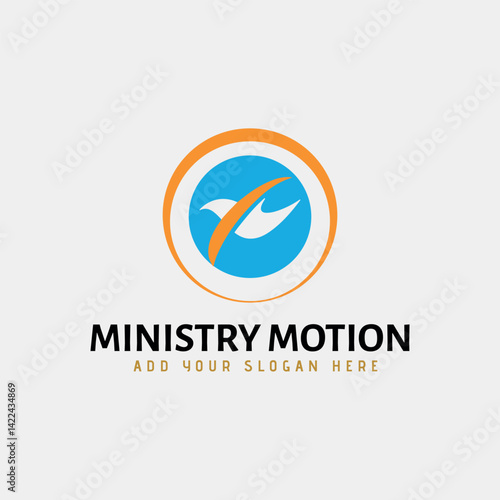 church ministry logo design vector