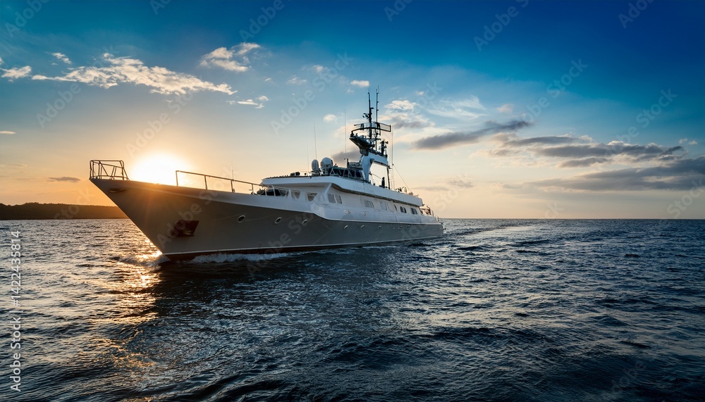 Obraz premium boat on the sea