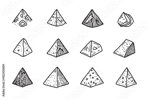 Lavash Minimalist Line Art Icon Set