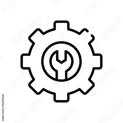 Setting  Icon vector stock illustration