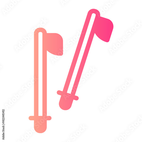 Poles  gradient icon