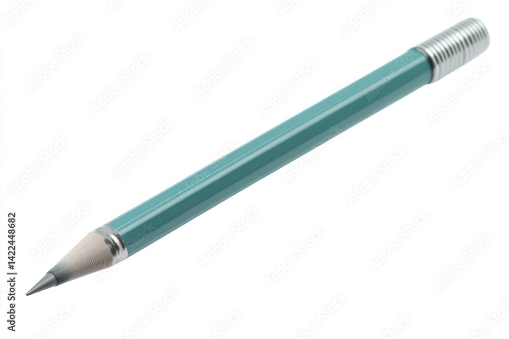 Turquoise Mechanical Pencil with Silver Grip Ideal for Writing Drawing and Design Projects Turquoise Mechanical Pencil with Silver Grip Ideal for Writing Drawing and Design Projects