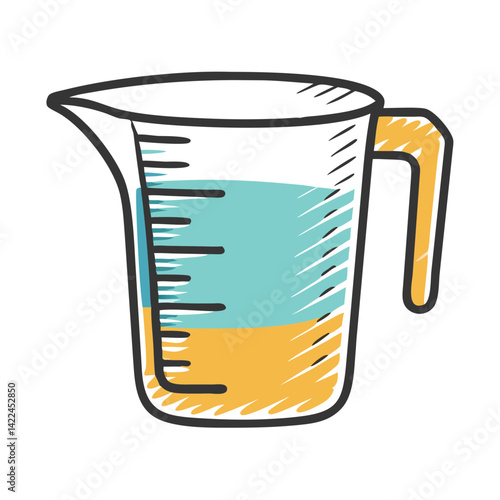 measuring cup icon, measuring cup vector illustration-simple illustration of measuring cup, perfect for measuring cup logos and icons