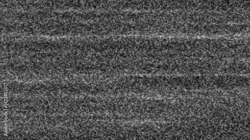 Analog Static Noise texture overlay. Horizontal stripes offset . No signal white noise artifacts. VHS Glitch. Bad TV signal ,tv screen noise glitch effect. Glitch static white noise television 