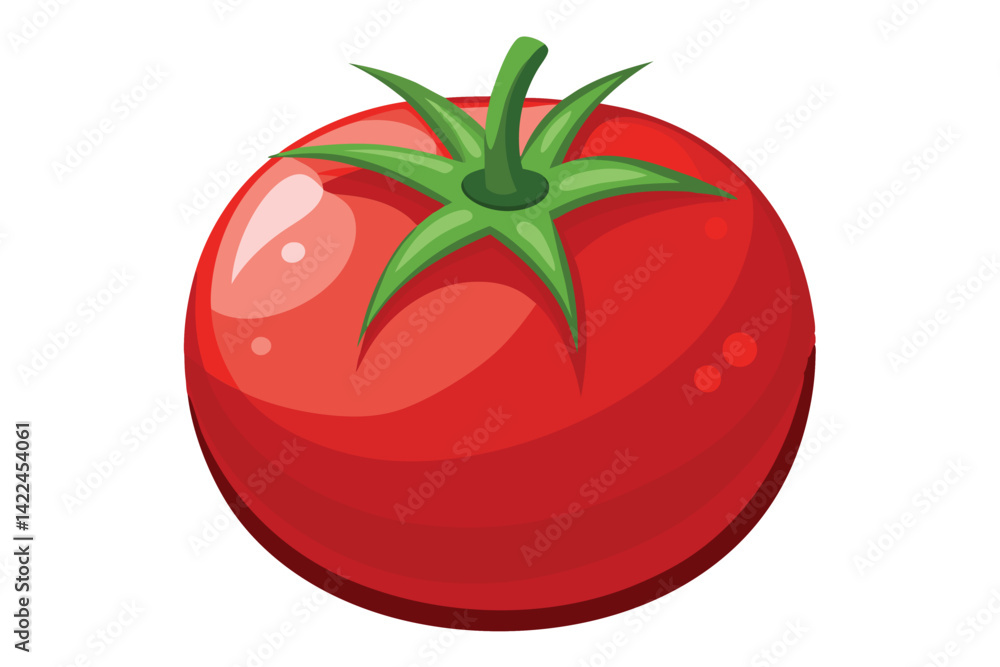 red tomato isolated vector on white red tomato isolated vector on white