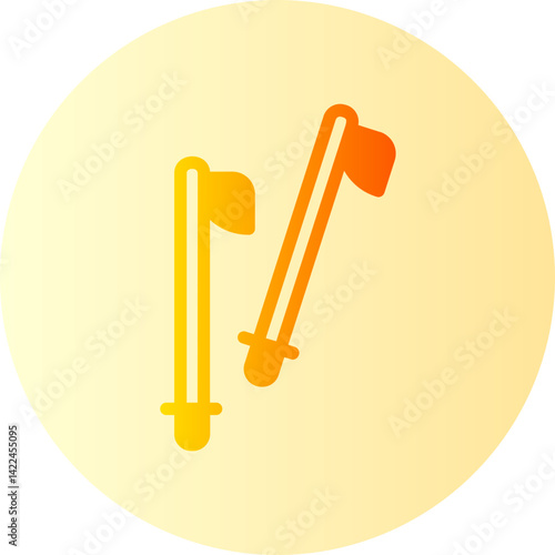 Poles  gradient icon
