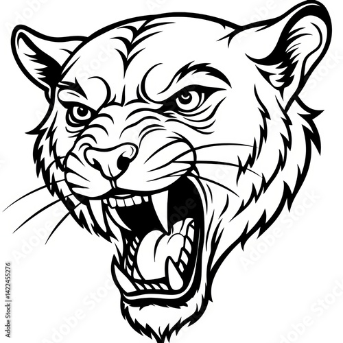 cheetah line art