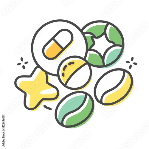 multivitamin icon, multivitamin vector illustration-simple illustration of multivitamin, perfect for multivitamin logos and icons